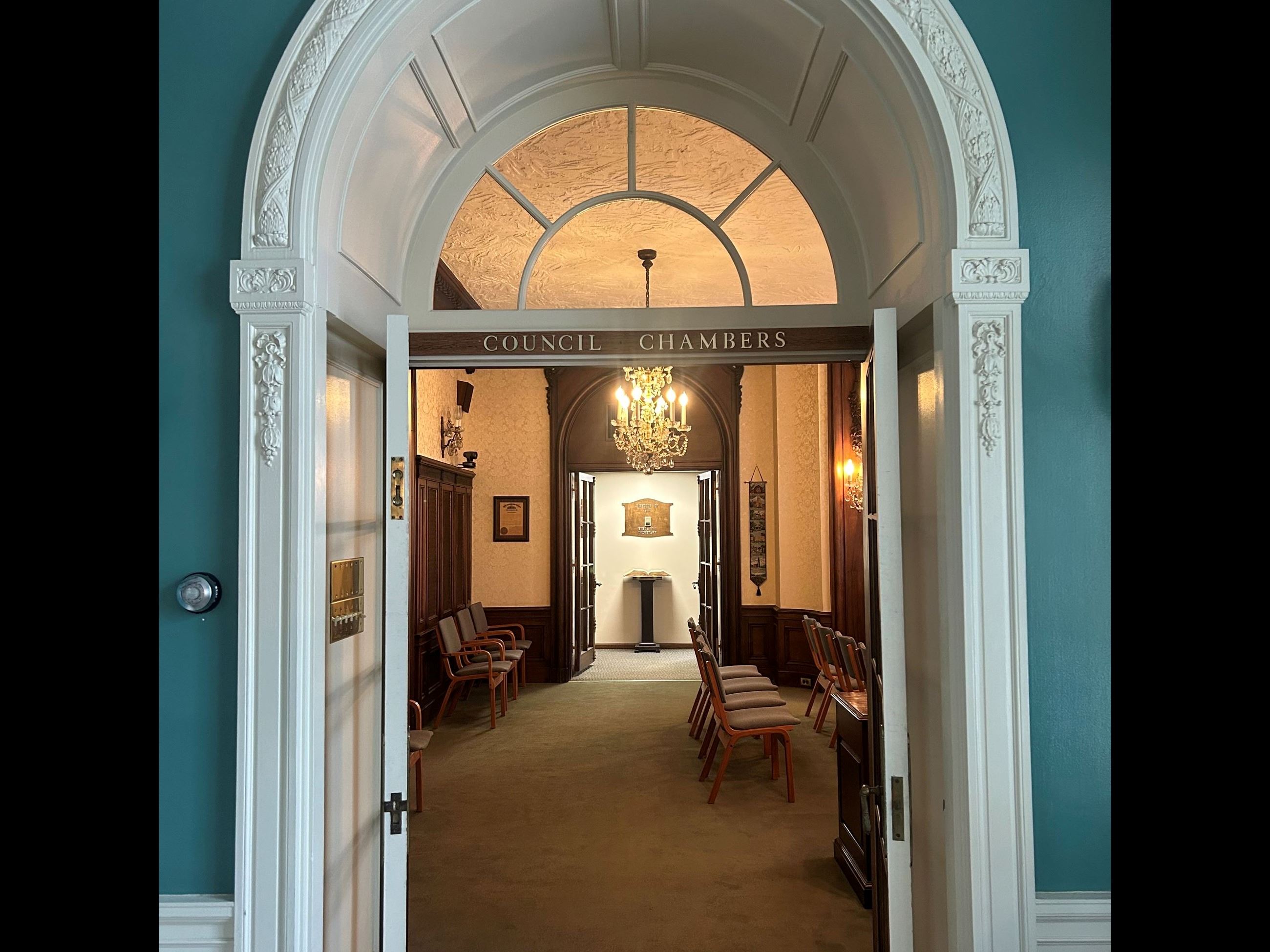 Council Chambers Door